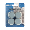 Super Slidex 1 1/8" Heavy-Duty Grey Round Ultra-Sliding Glides