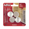 Feltac 3/4" White Heavy-Duty Insert Glide Round Felt Pads Leg Tips