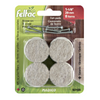 Feltac Eco 1 1/8" Round White Mounting Disc Heavy Duty Self Adhesive Felt Pads